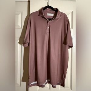 Donald Ross Golf Polo Shirt Men’s Large Pink Performance Polo